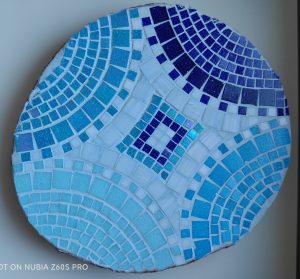 Mosaïque - Onde bleue