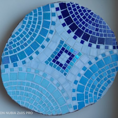 Mosaïque - Onde bleue